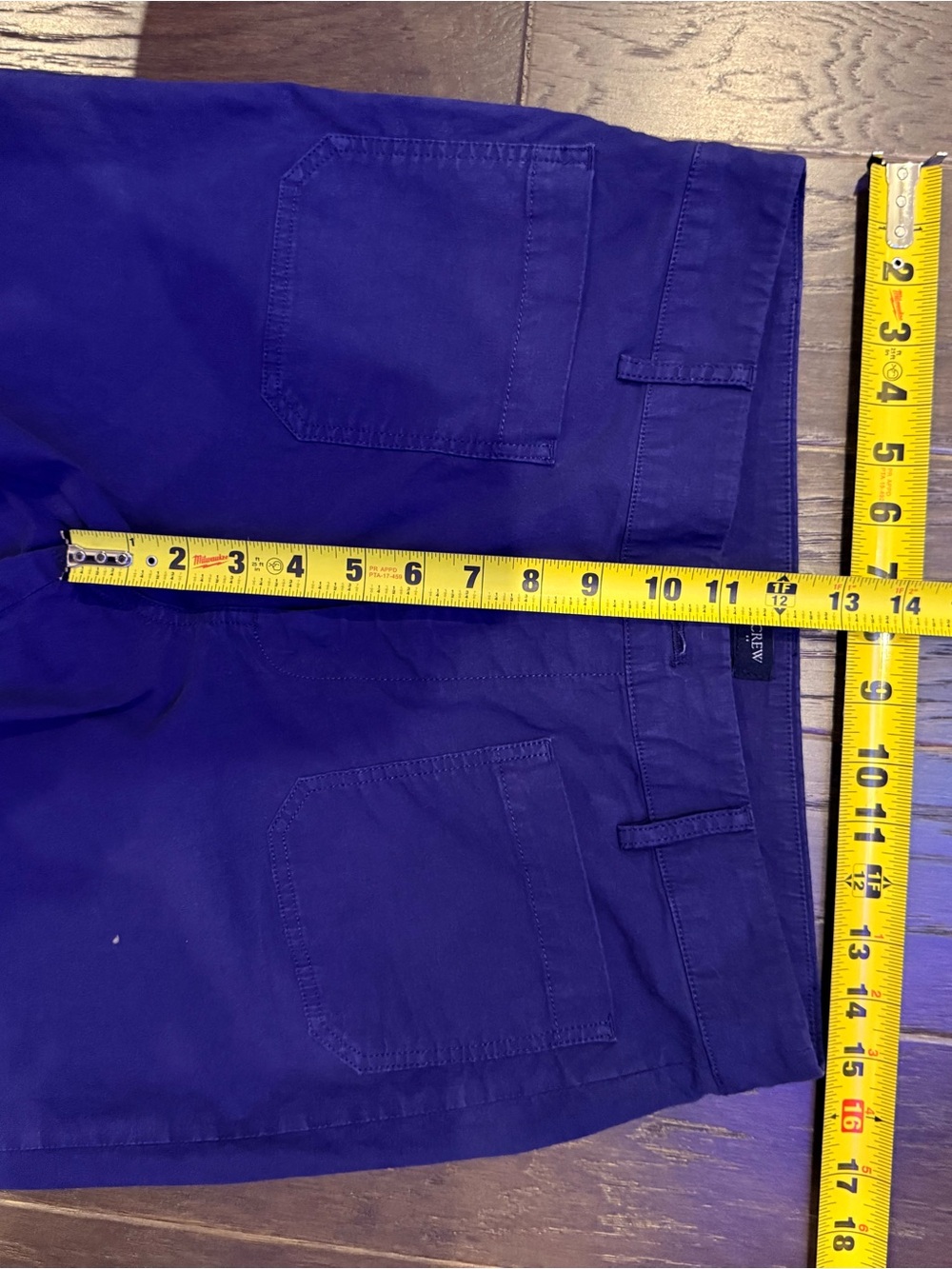 J.Crew Cobalt Blue Wide Leg Crop Utility Pants Size 30 High Rise Patch Pocket - Picture 13 of 14